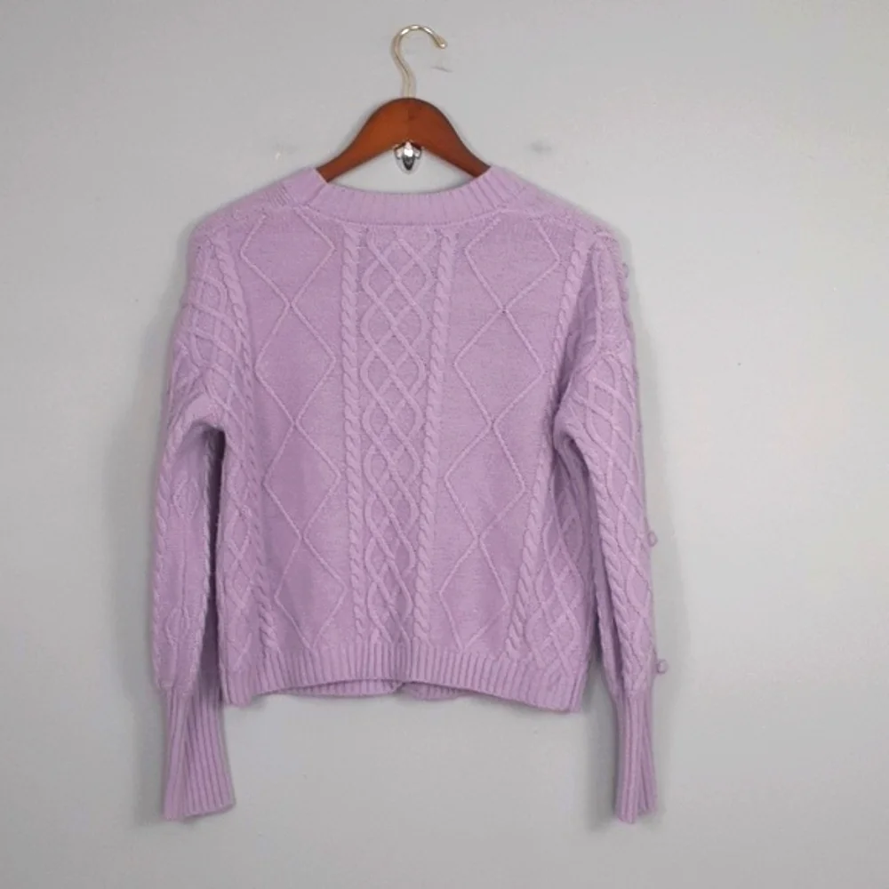 Hazel Moon Soft Girl Cottage Core Aesthetic Pastel Cropped Cardigan Sweater